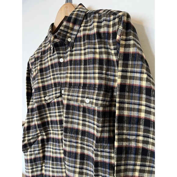 NWT Everlane Mens Brown Plaid Button Up Shirt Size Medium - Picture 5 of 12